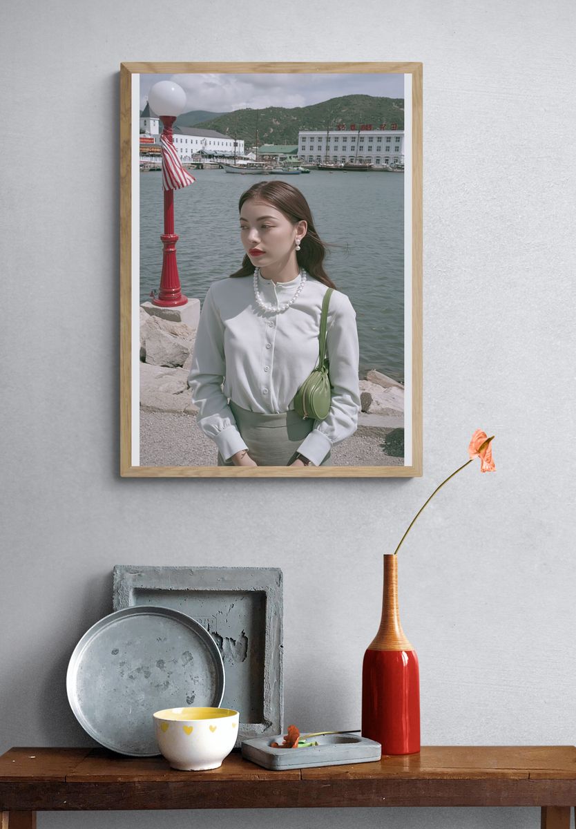 Harbor Portrait Photography Poster. — room view 3