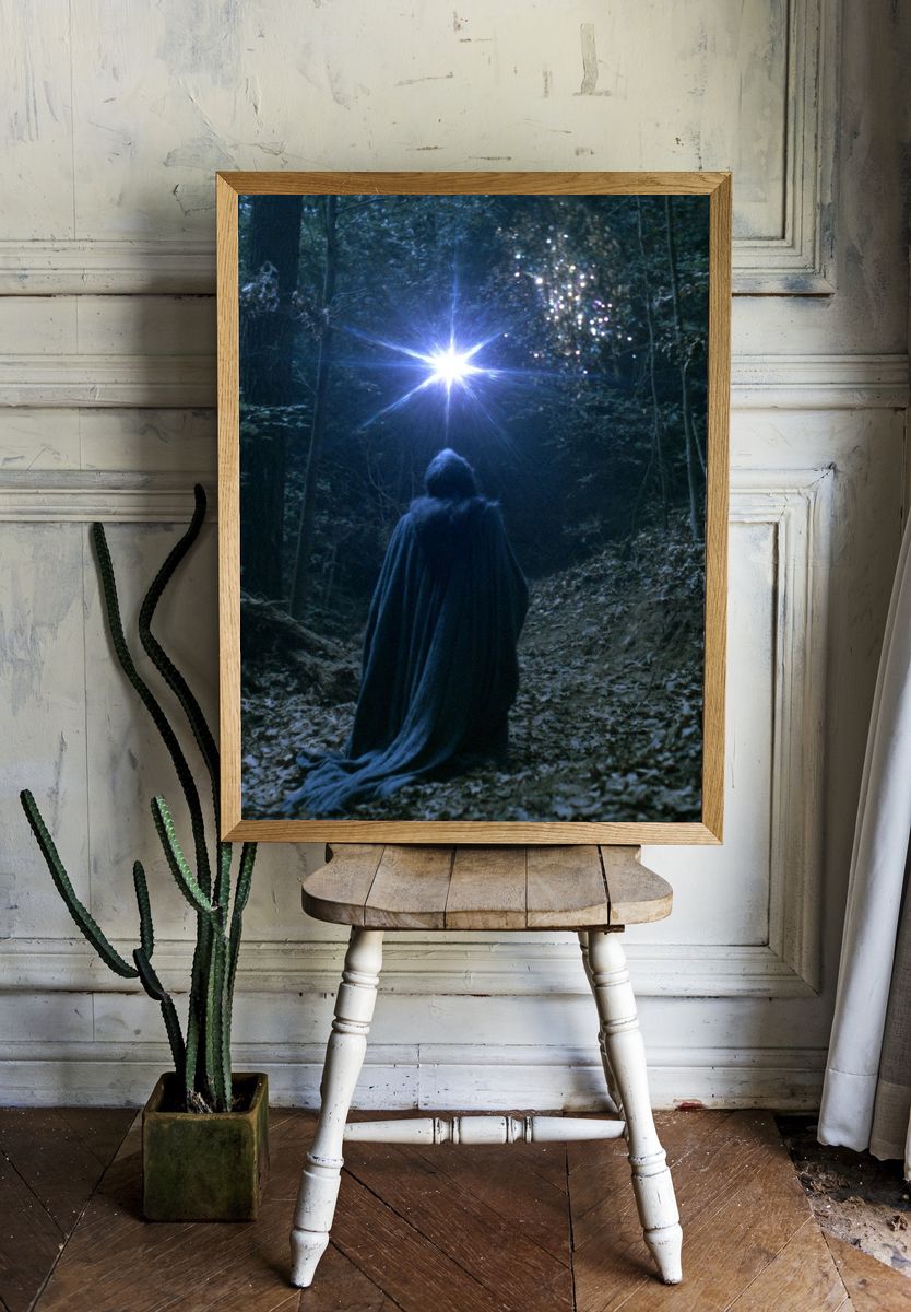 Mystic Forest Light Photography Poster. room preview