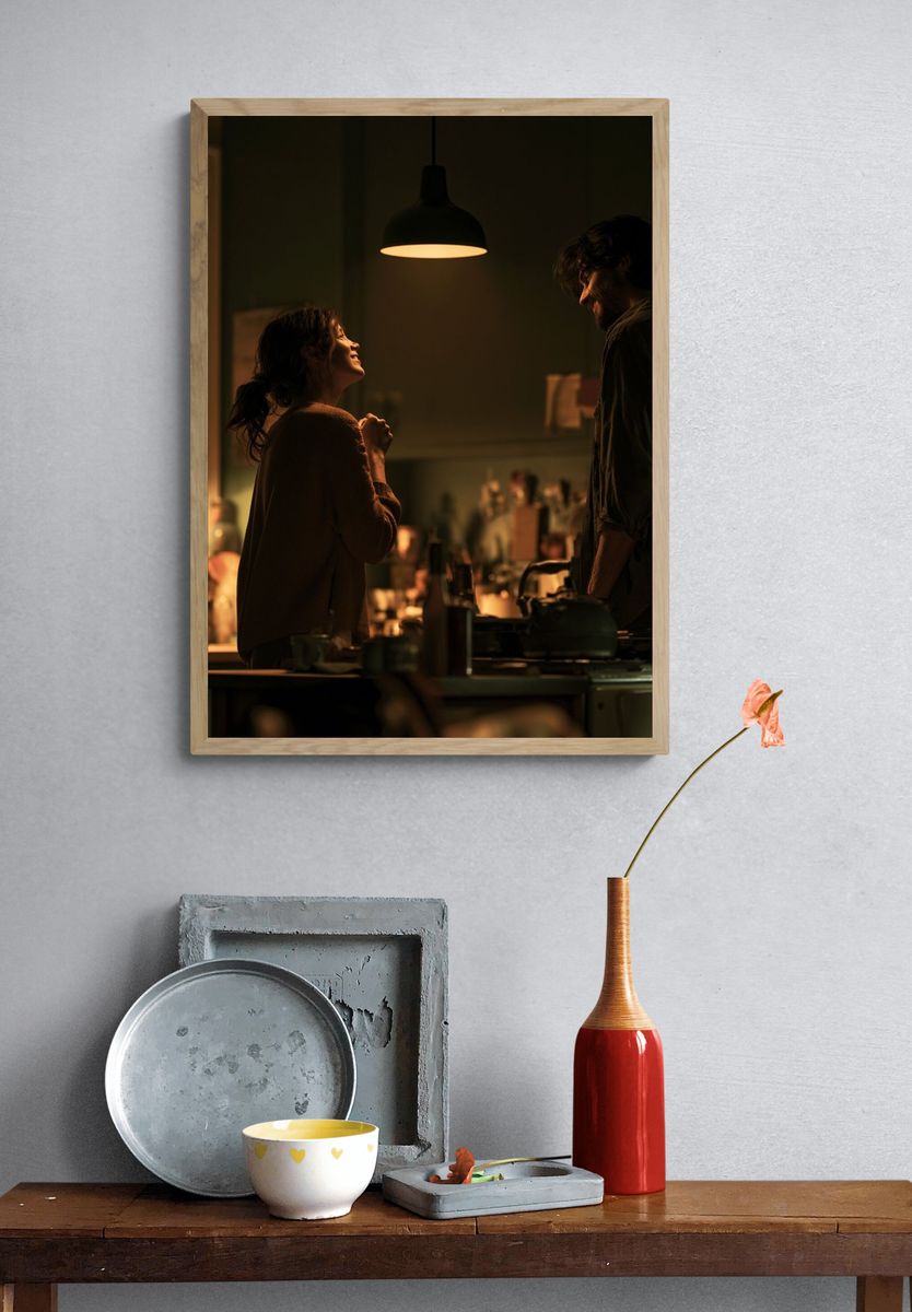 Intimate Kitchen Conversation Photography Poster. — room view 3