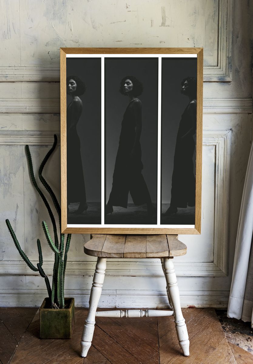 Monochrome Fashion Triptych Poster. room preview