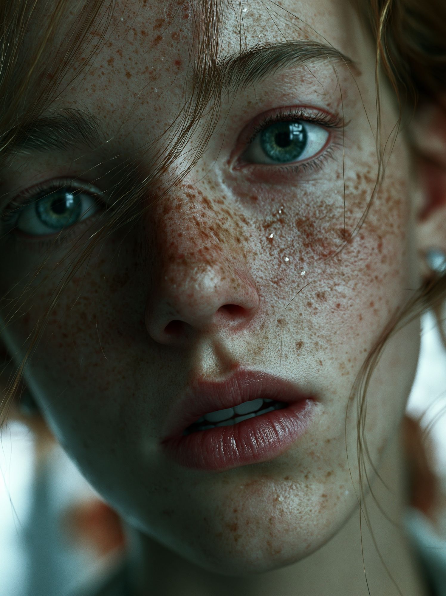 Freckled Portrait Photography Poster. poster — photography art