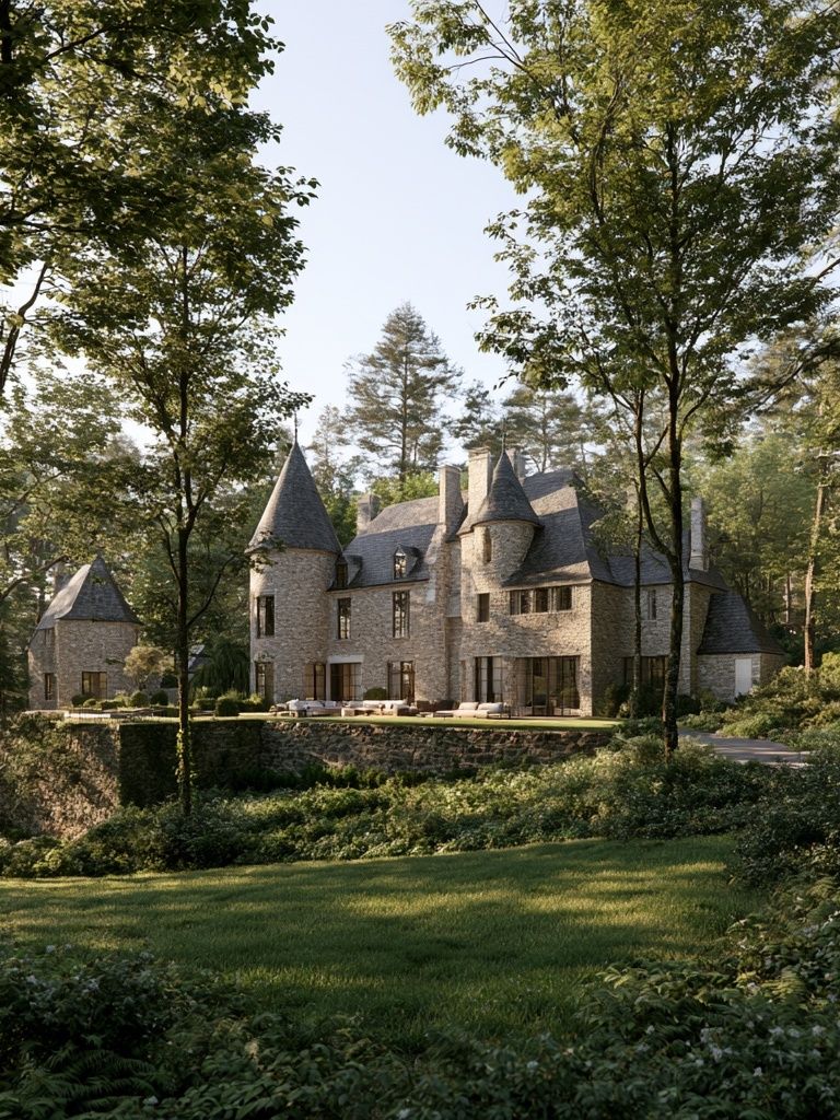 Forest Castle Estate Photography Poster. poster — photography art