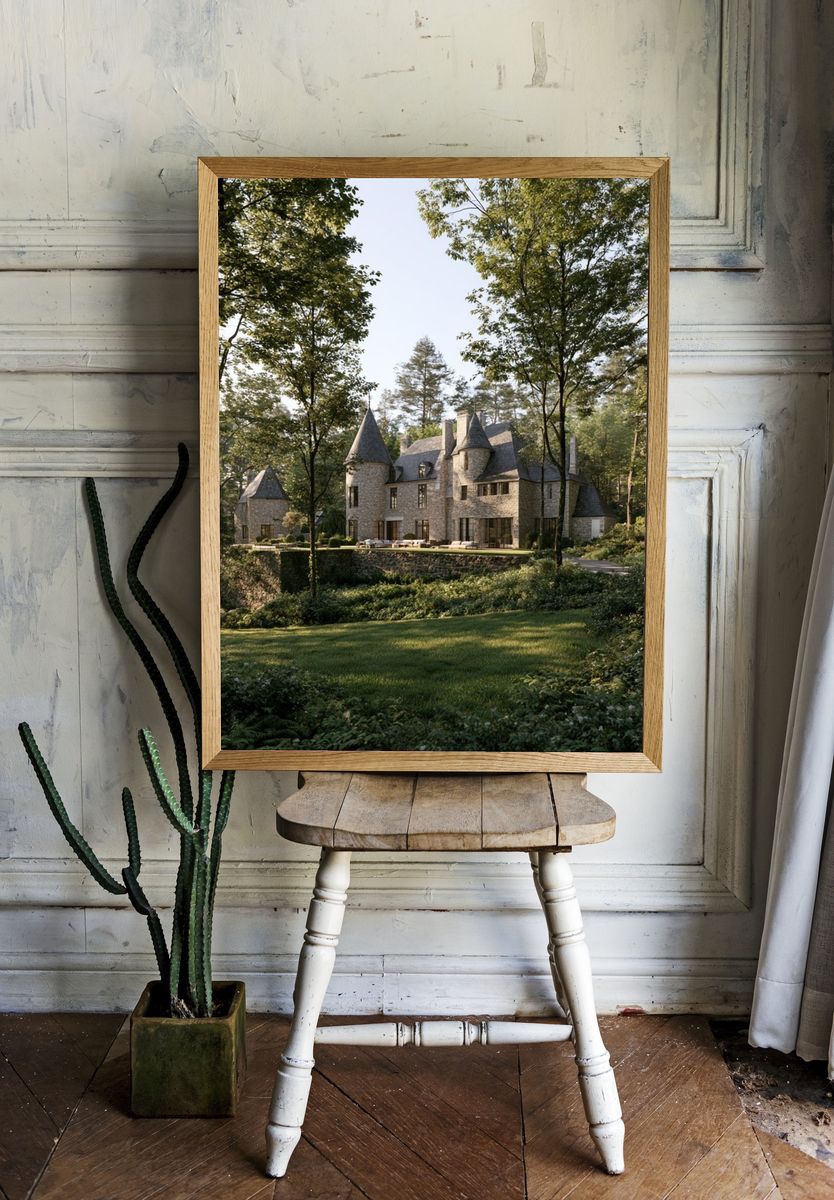 Forest Castle Estate Photography Poster. — room view 1
