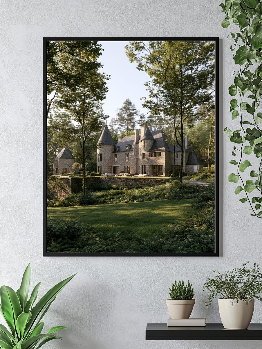 Forest Castle Estate Photography Poster. — room view 4