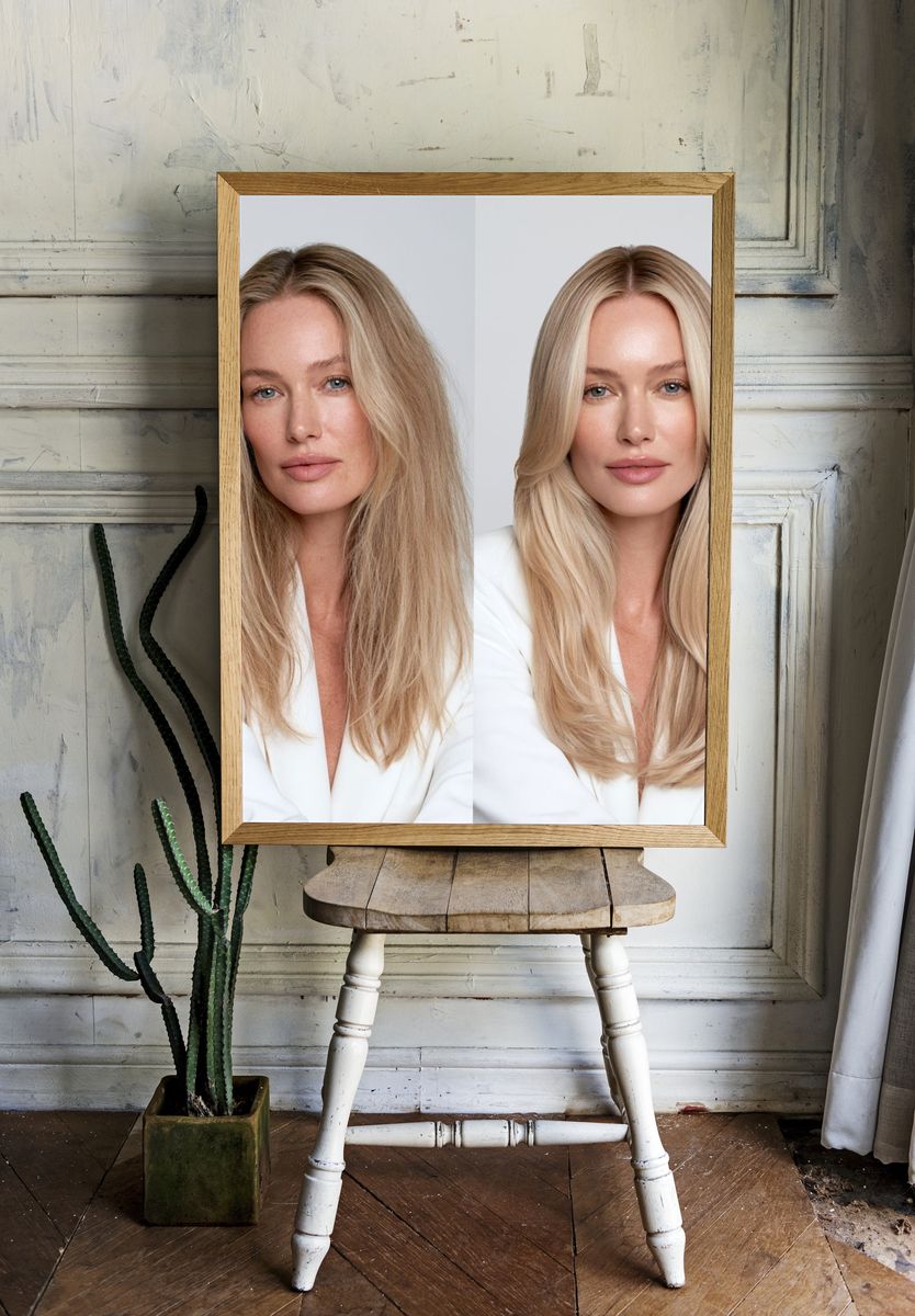 Blonde Beauty Portrait Poster. room preview