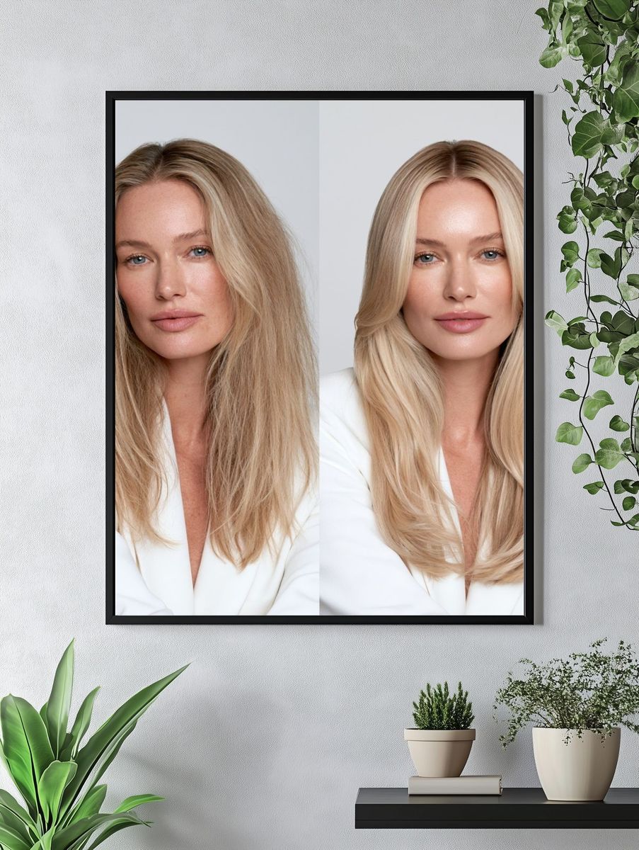 Blonde Beauty Portrait Poster. — room view 4
