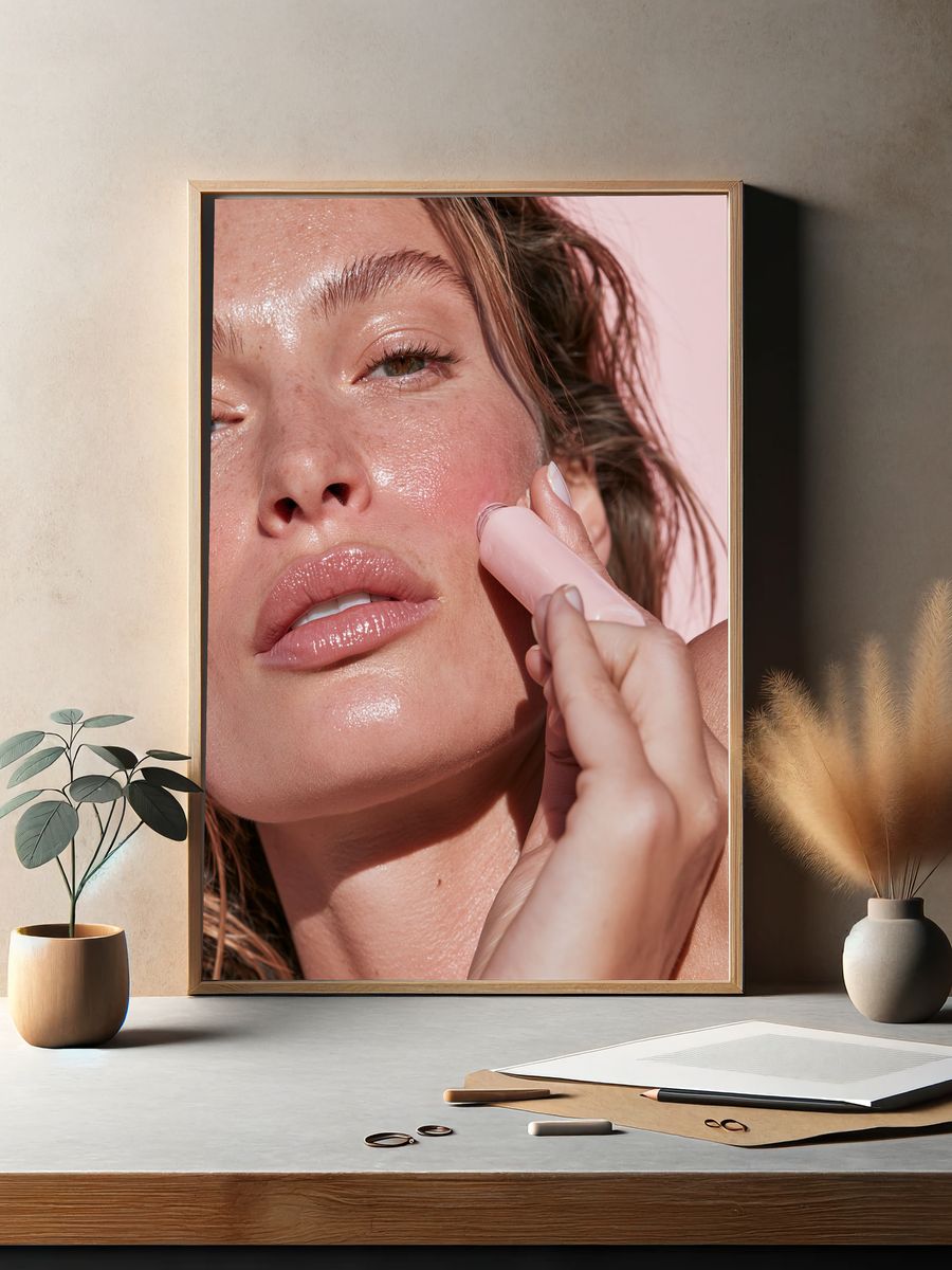 Glow Skincare Portrait Poster. — room view 2