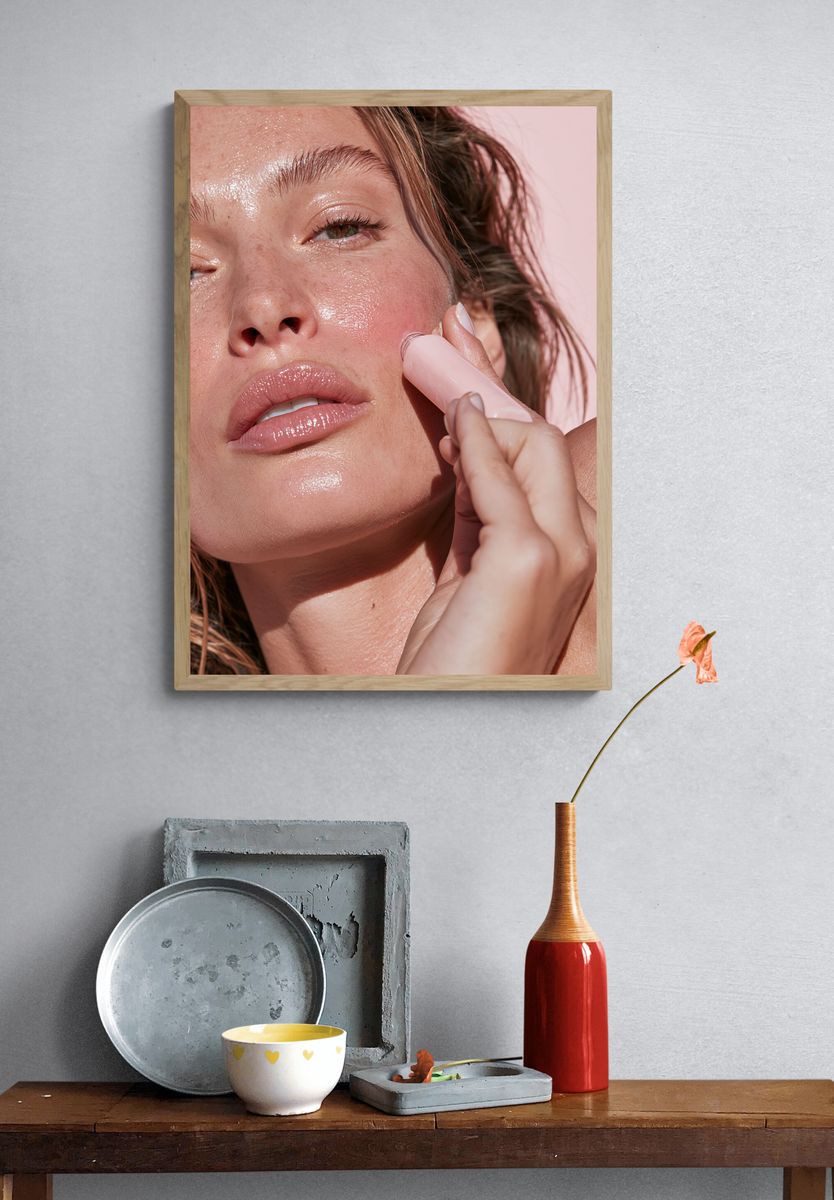 Glow Skincare Portrait Poster. — room view 3