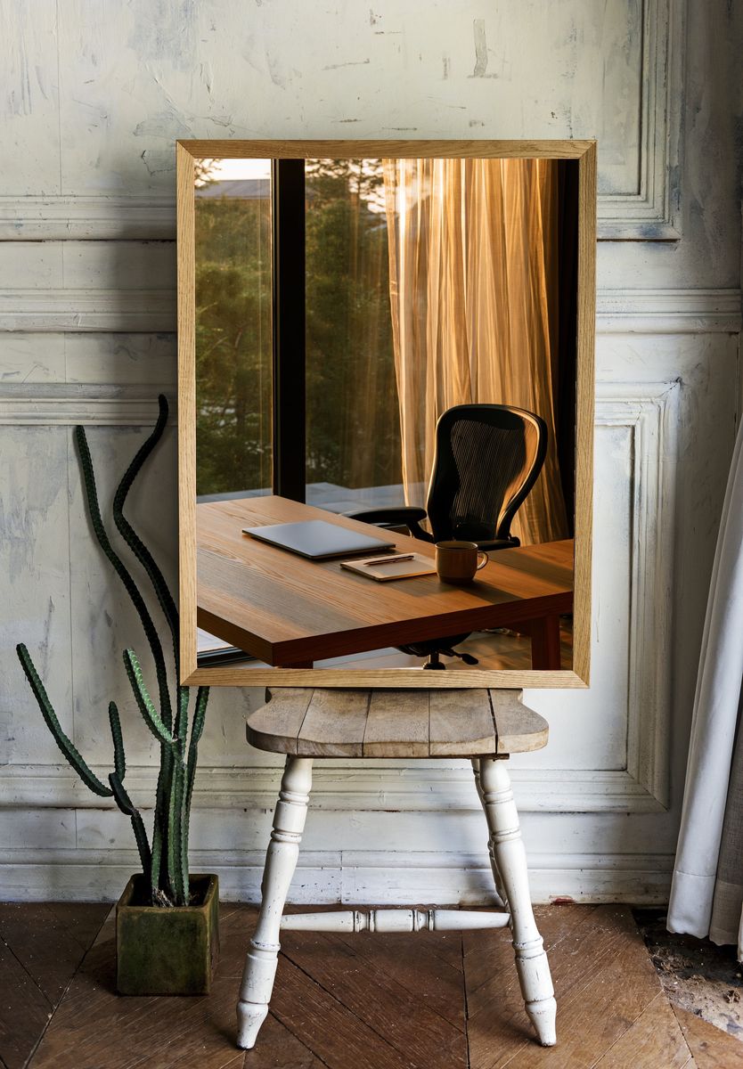 Sunlit Modern Office Photography Poster. — room view 1