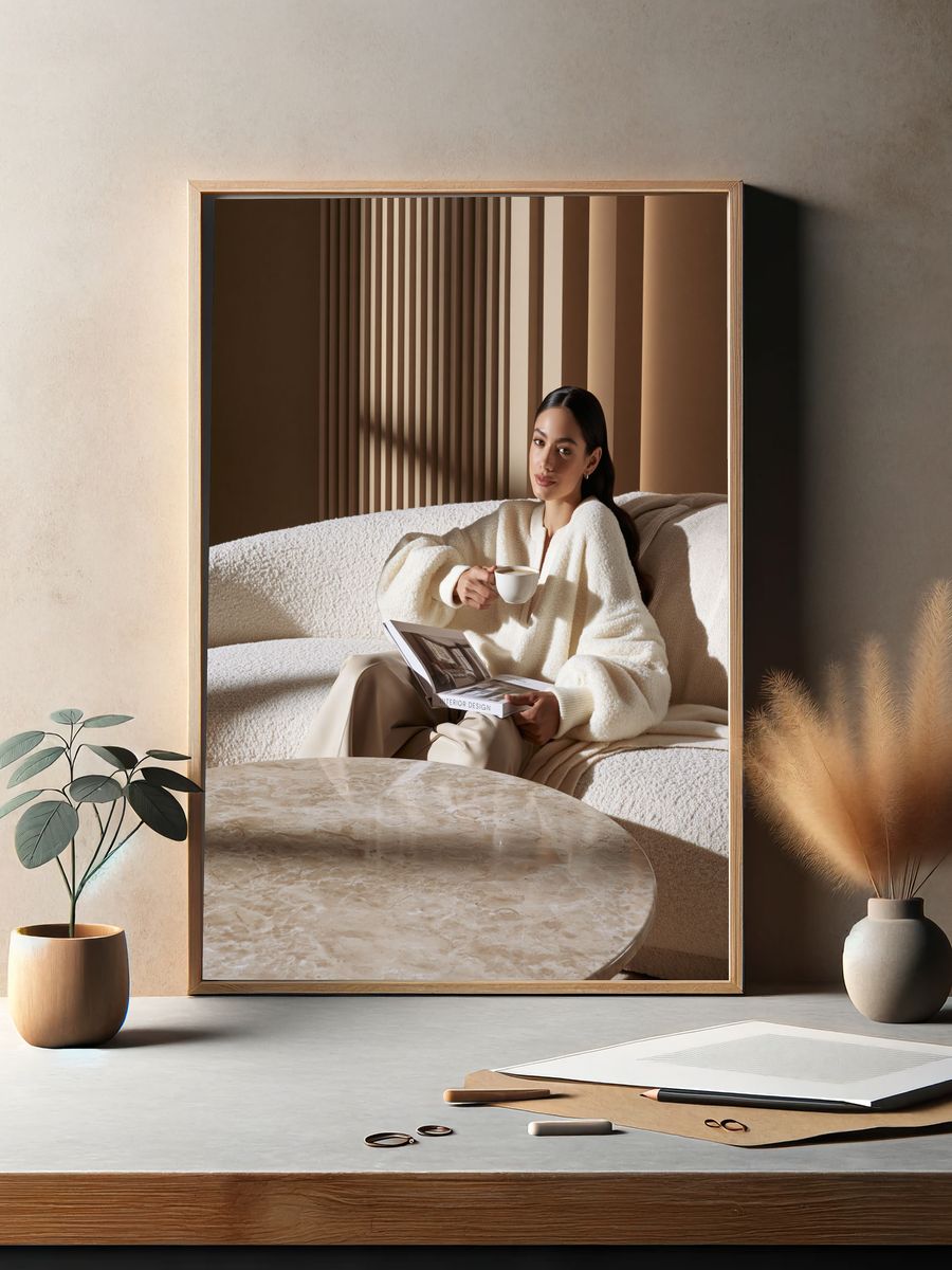 Cozy Interior Portrait Photography Poster. — room view 2