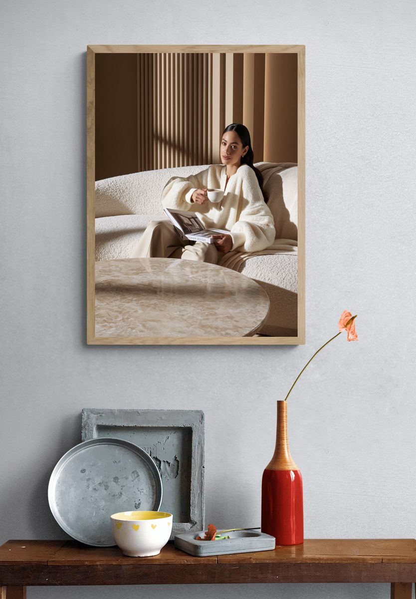 Cozy Interior Portrait Photography Poster. — room view 3