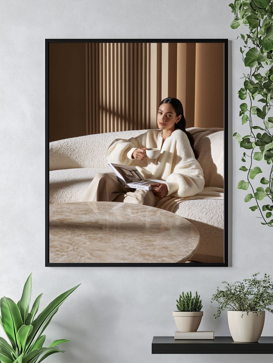 Cozy Interior Portrait Photography Poster. — room view 4