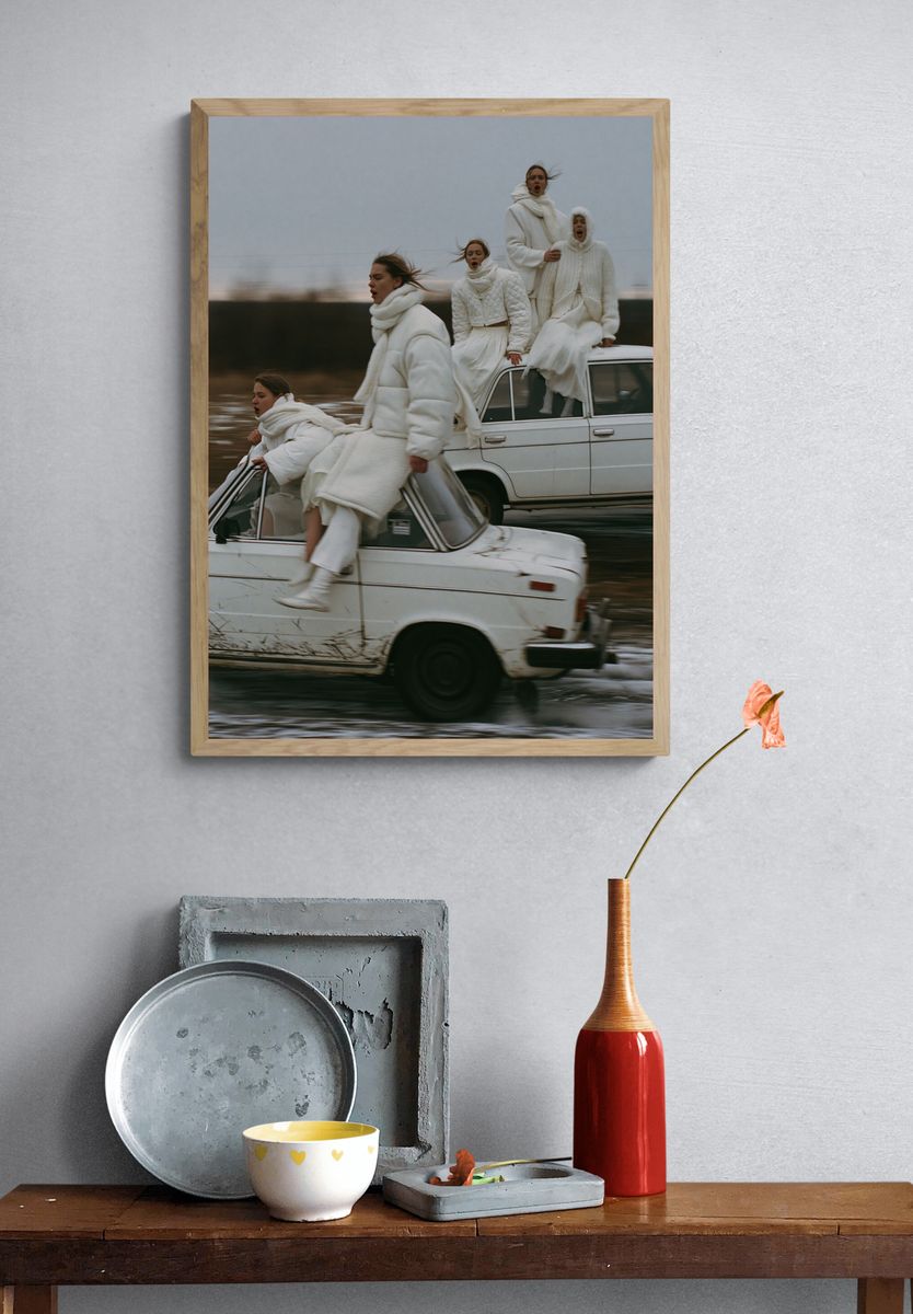 Winter Motion Fashion Photography Poster. — room view 3