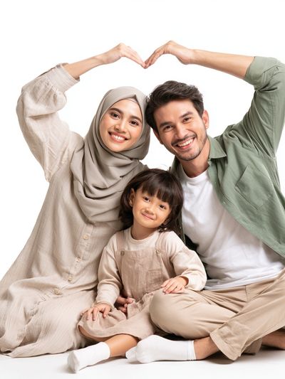 Happy Family Portrait Photography Poster.