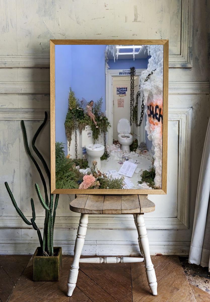 Surreal Bathroom Installation Poster. — room view 1