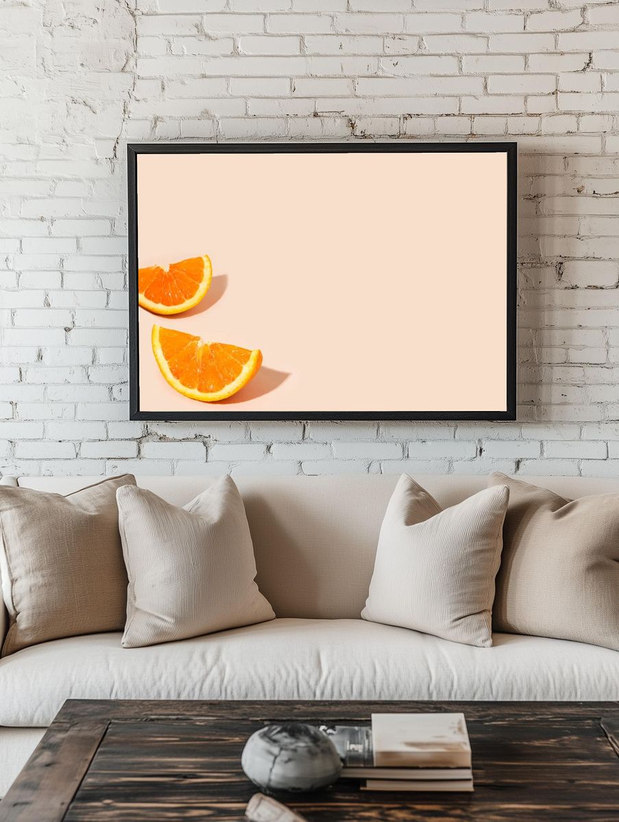Delicious orange citrus fruit pieces. — room view 1