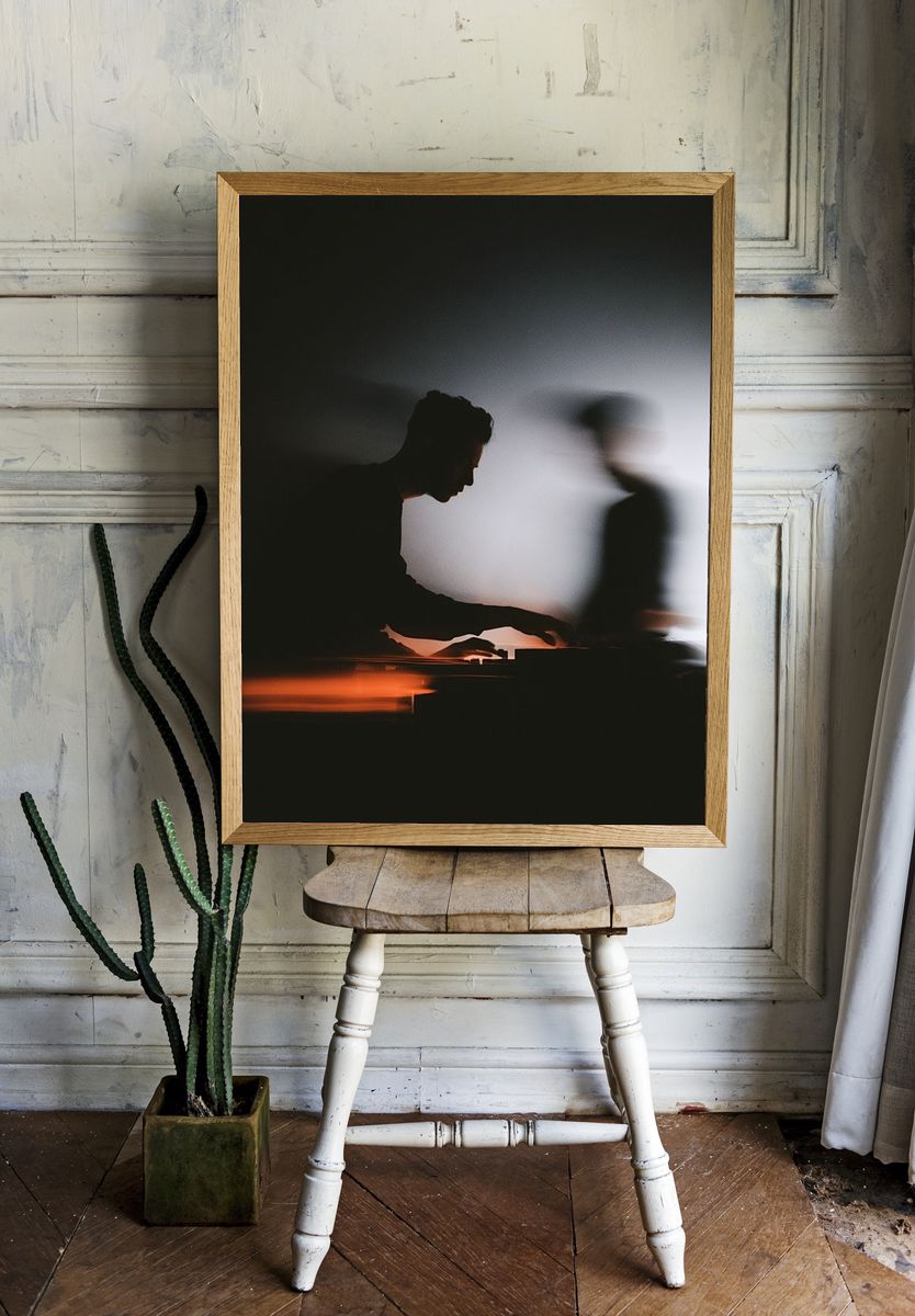 DJ Silhouette Photography Poster. — room view 1