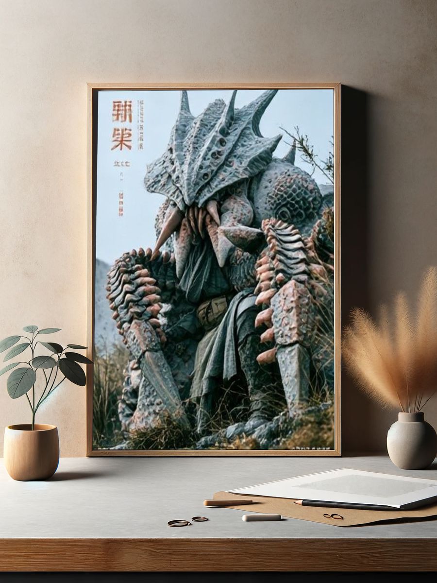 Kaiju Monster Photography Poster. — room view 2