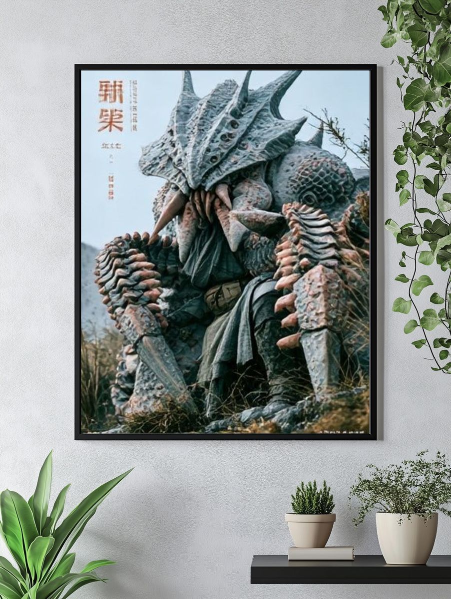 Kaiju Monster Photography Poster. — room view 4
