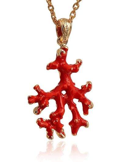 Red Coral Pendant Photography Poster.