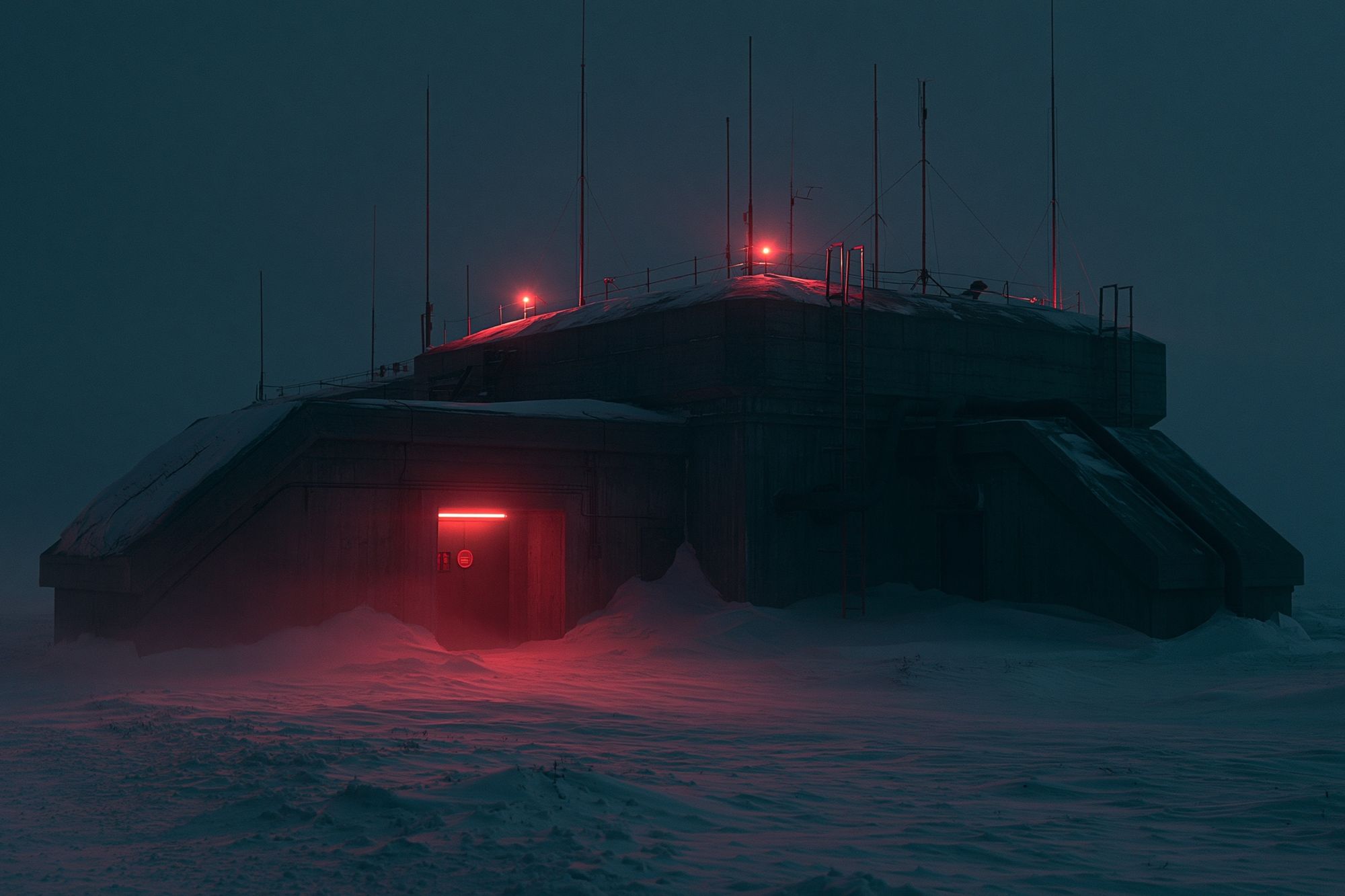 Arctic Outpost Sci-Fi Photography Poster. poster — photography art