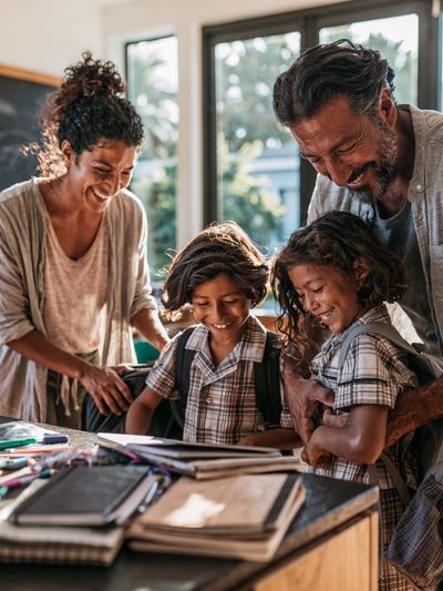 Happy Family Classroom Photography Poster. poster