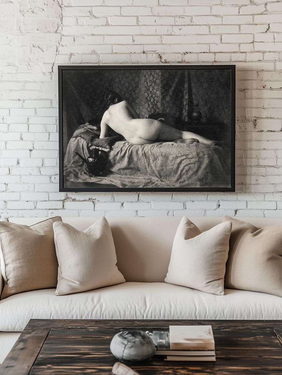 Nude photography naked woman, Female. — room view 1