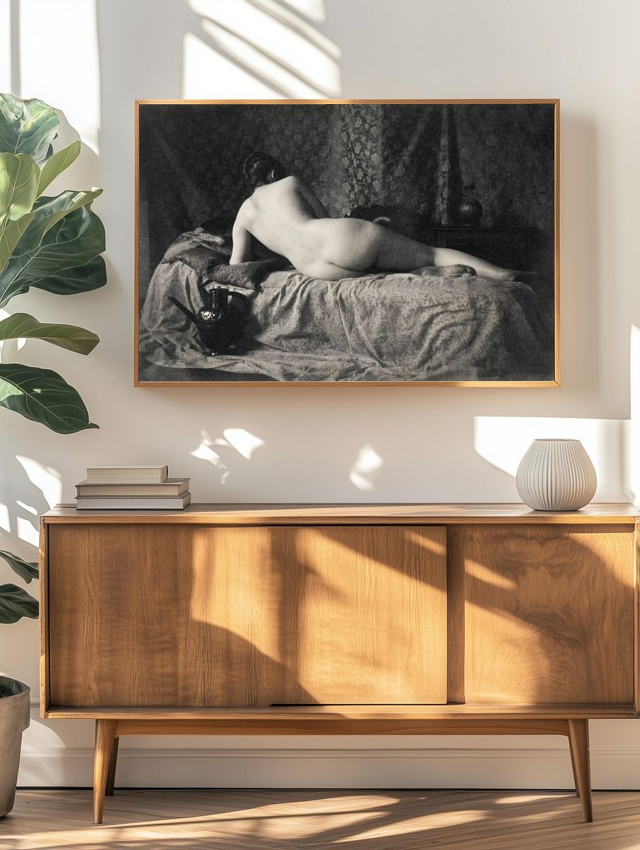 Nude photography naked woman, Female. — room view 3