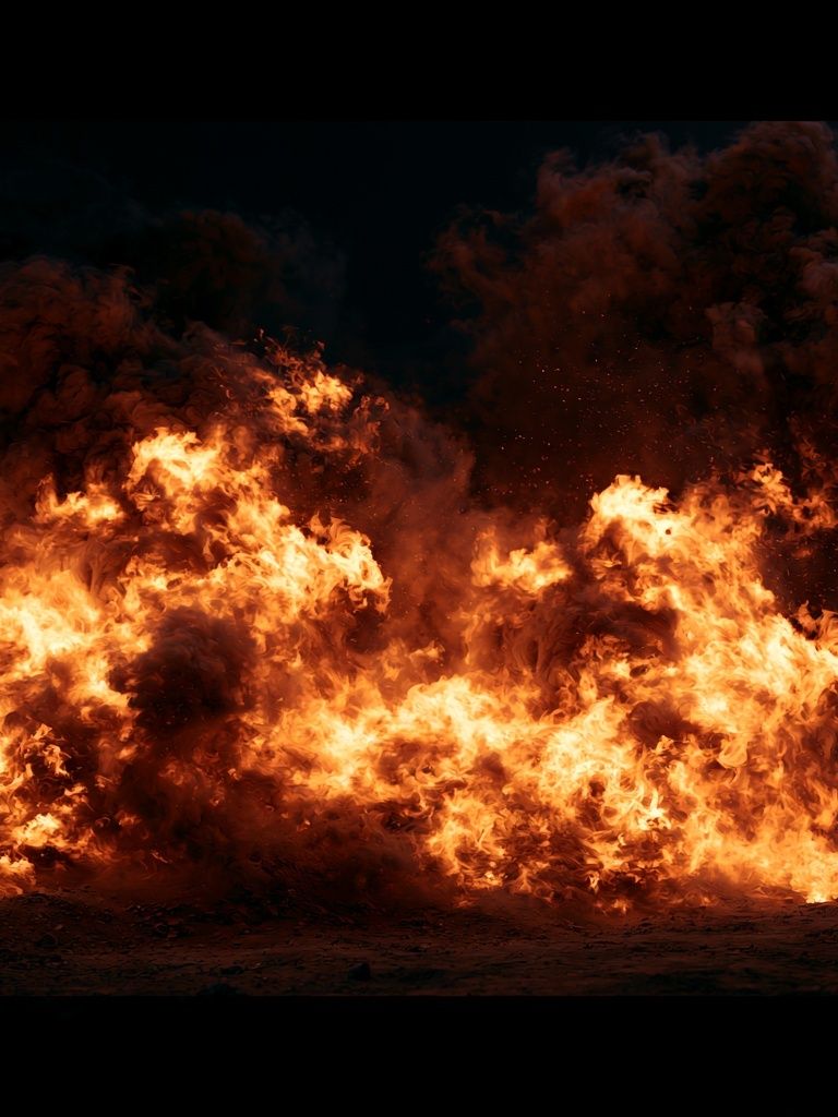 Inferno Flames Photography Poster. poster detail