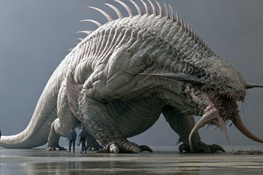 Colossal Sea Monster Photography Poster. poster detail