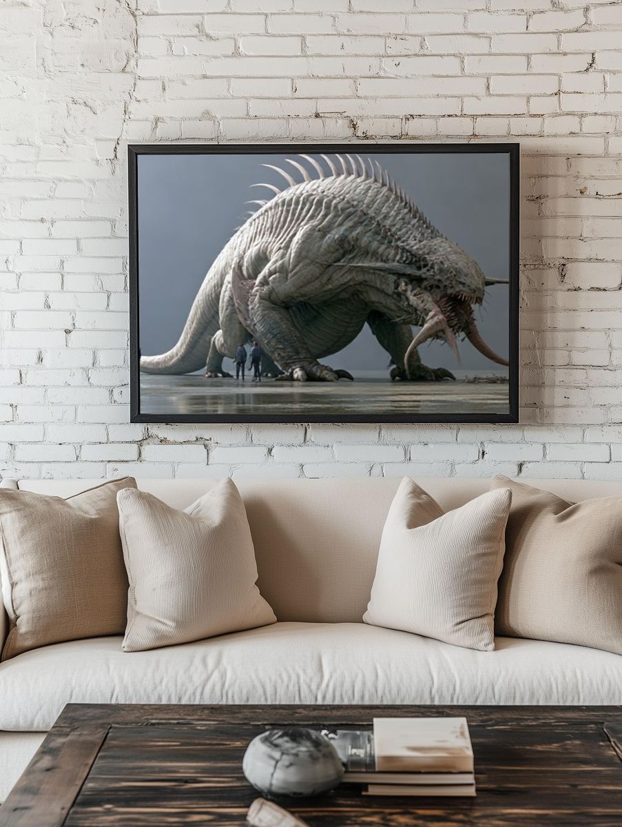 Colossal Sea Monster Photography Poster. — room view 1
