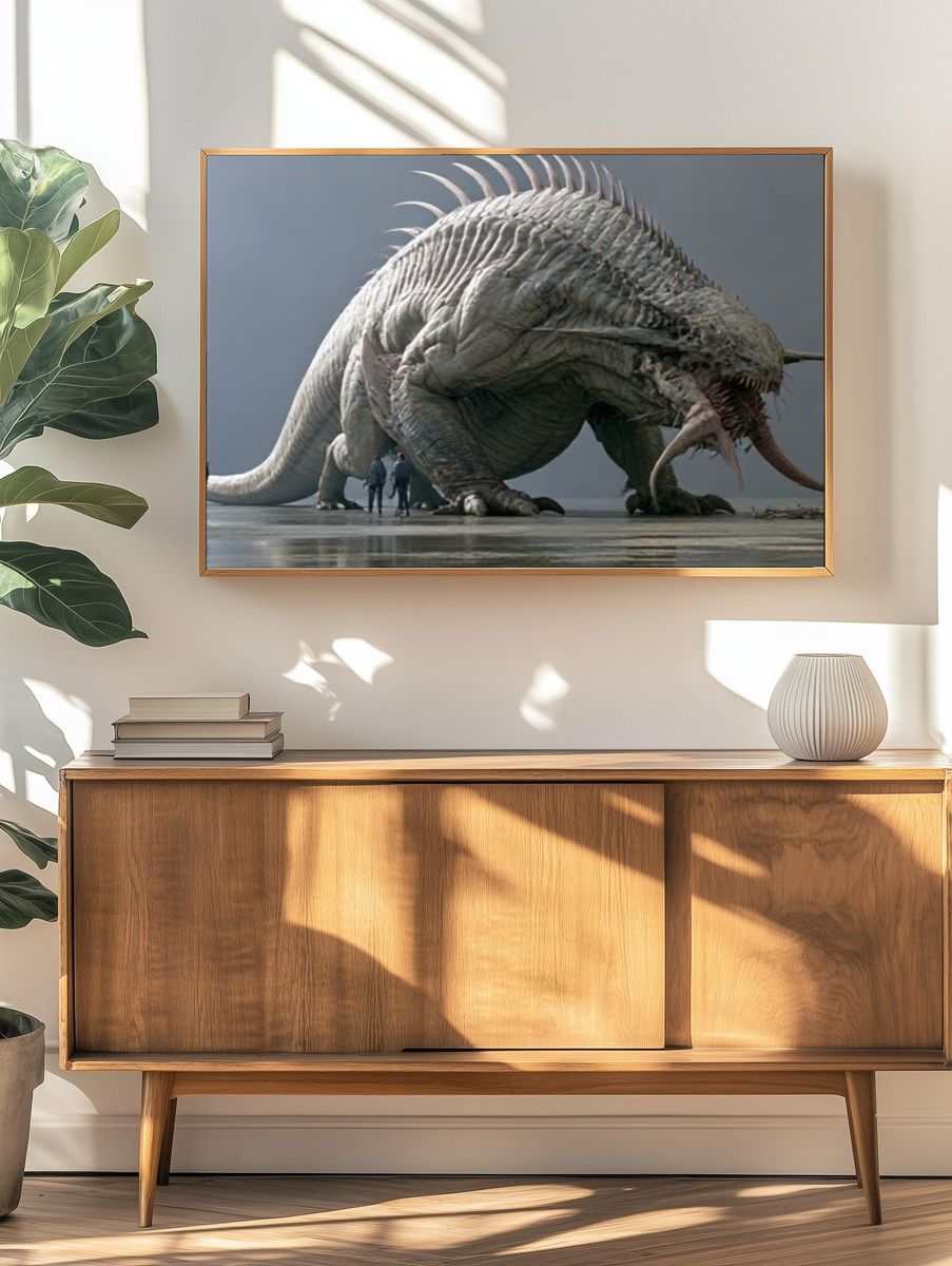 Colossal Sea Monster Photography Poster. — room view 3