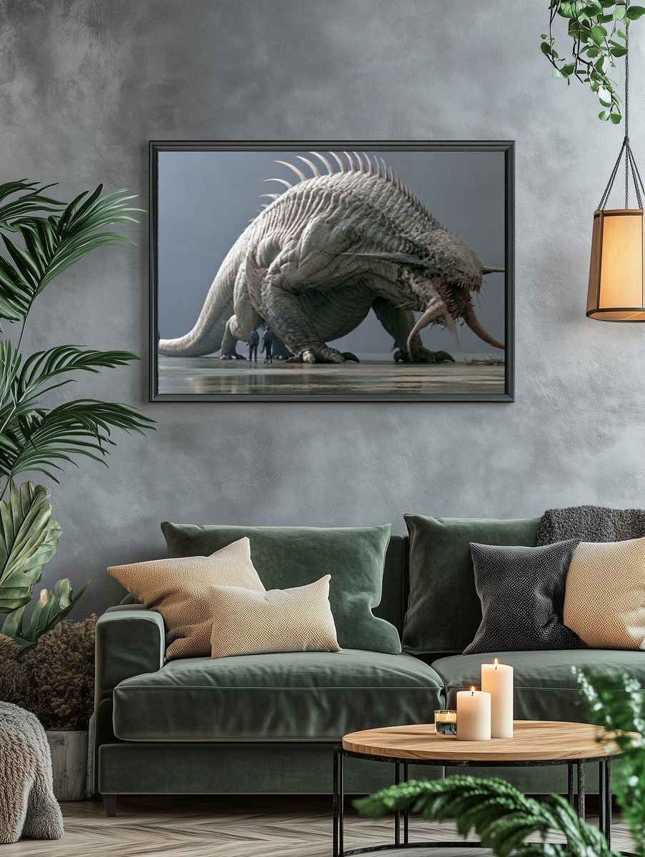 Colossal Sea Monster Photography Poster. — room view 4