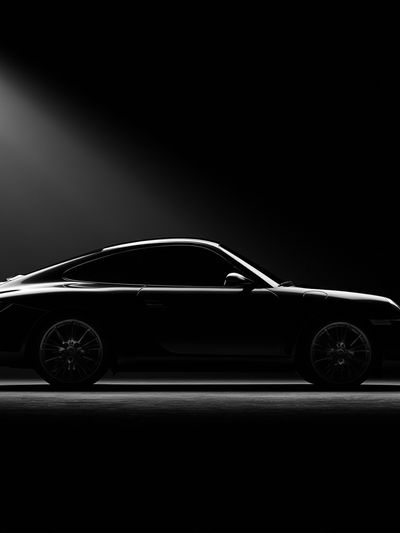 Black Sports Car Photography Poster. poster