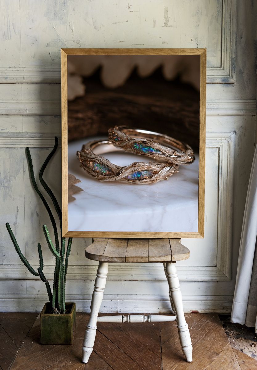Opal Branch Rings Photography Poster. — room view 1