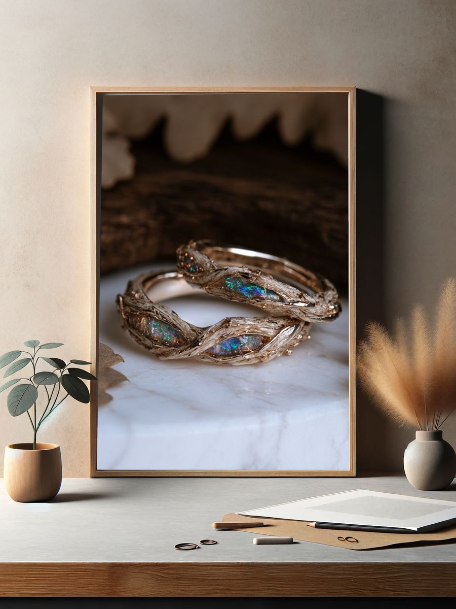 Opal Branch Rings Photography Poster. — room view 2