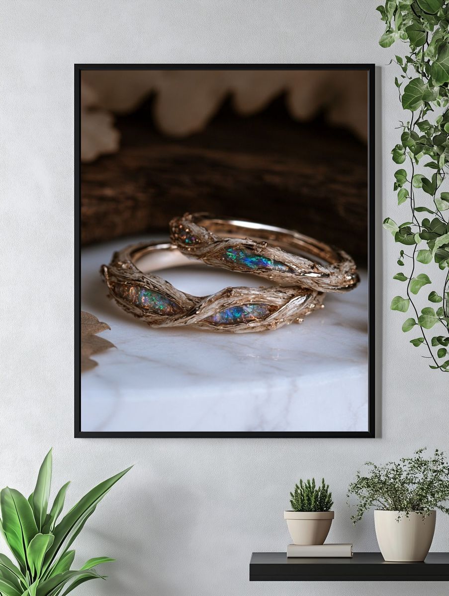 Opal Branch Rings Photography Poster. — room view 4