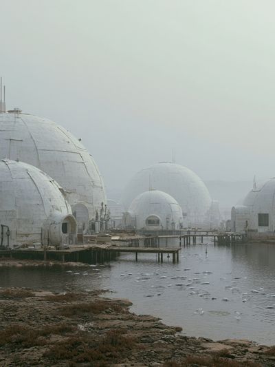 Foggy Dome Habitat Photography Poster. poster print