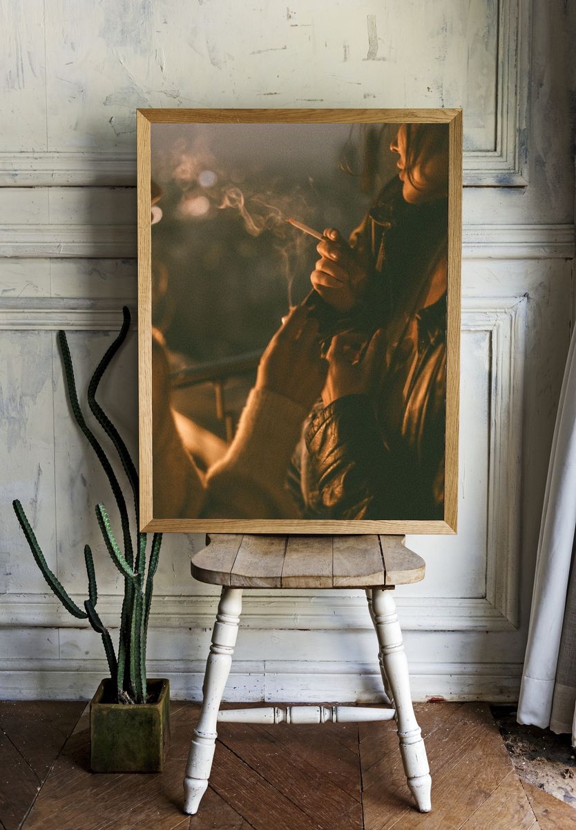 Smoky Night Portrait Poster. — room view 1
