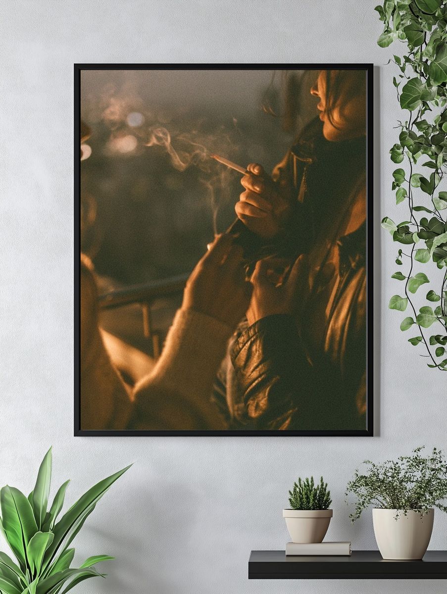 Smoky Night Portrait Poster. — room view 4