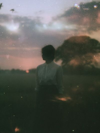 Dreamy Silhouette at Dusk Poster.