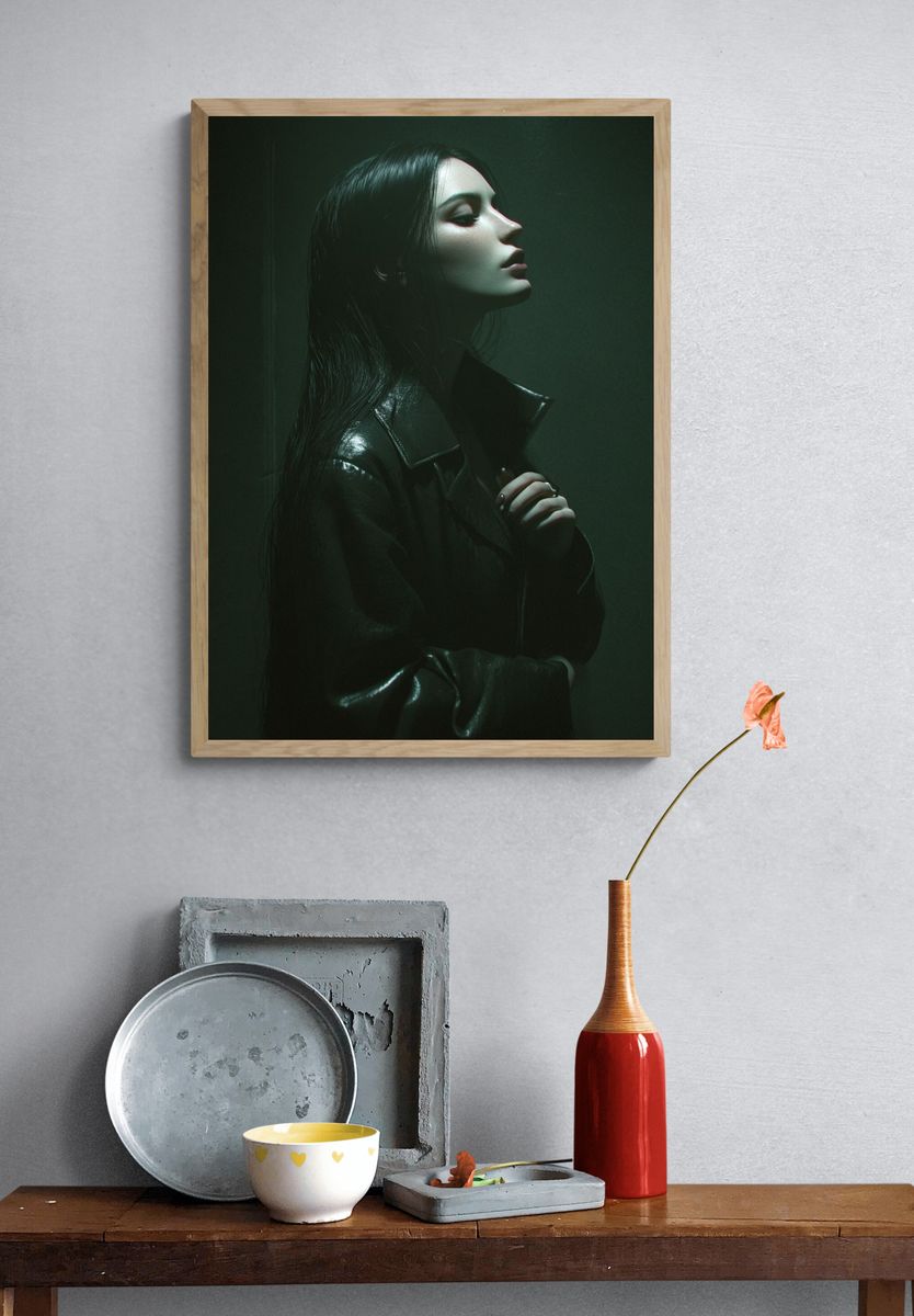 Moody Portrait Photography Poster. — room view 3