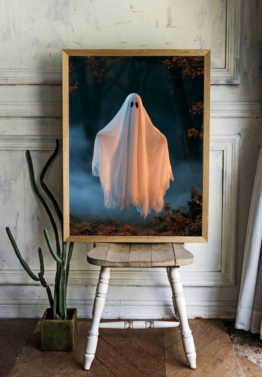 Floating Ghost Photography Poster. room preview