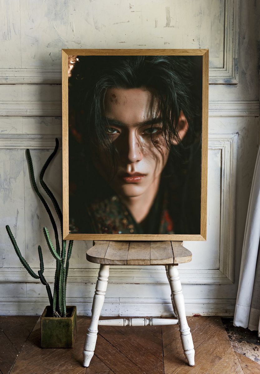 Moody Portrait Photography Poster. room preview