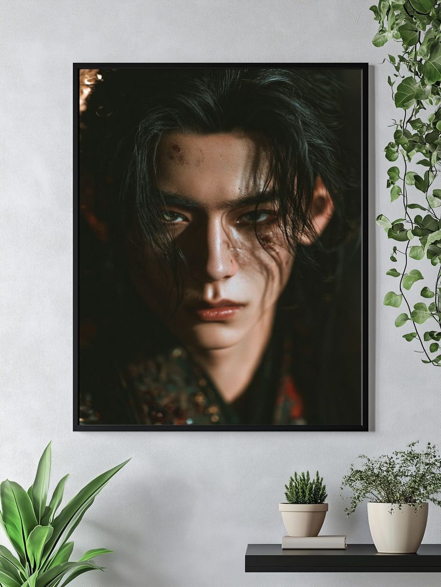 Moody Portrait Photography Poster. — room view 4