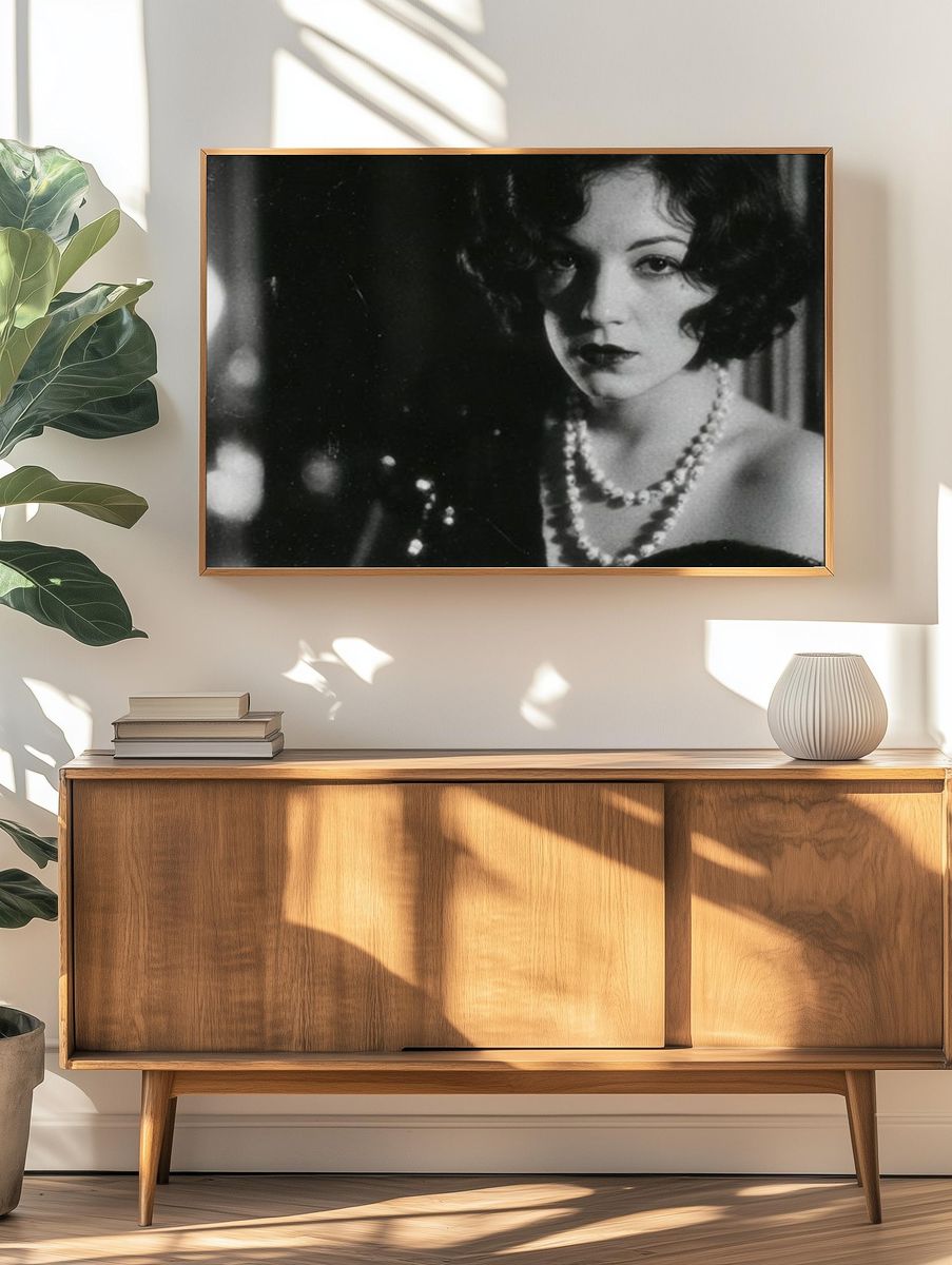 Vintage Film Noir Portrait Poster. — room view 3
