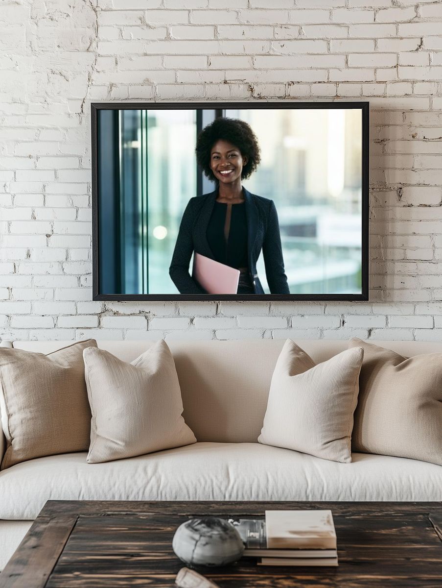 Confident Woman Portrait Print. — room view 1