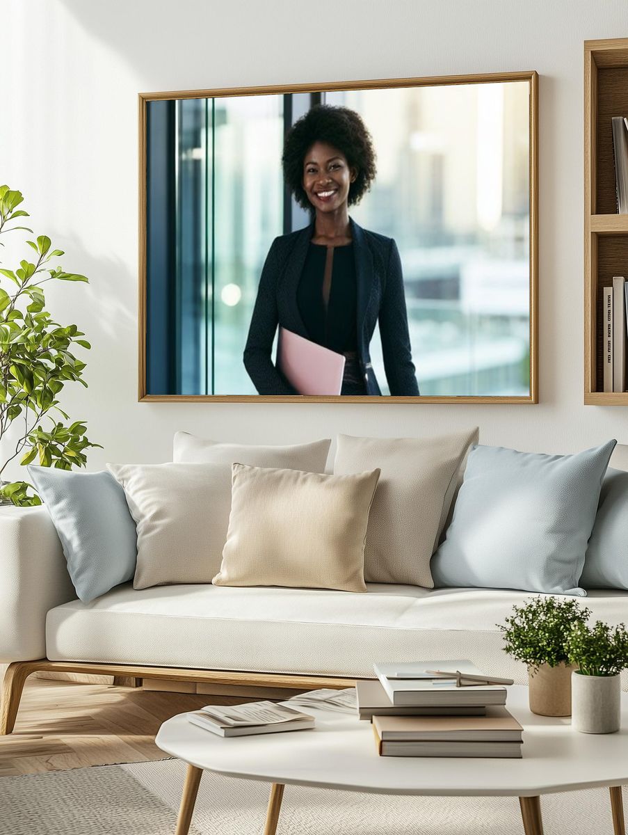 Confident Woman Portrait Print. — room view 2