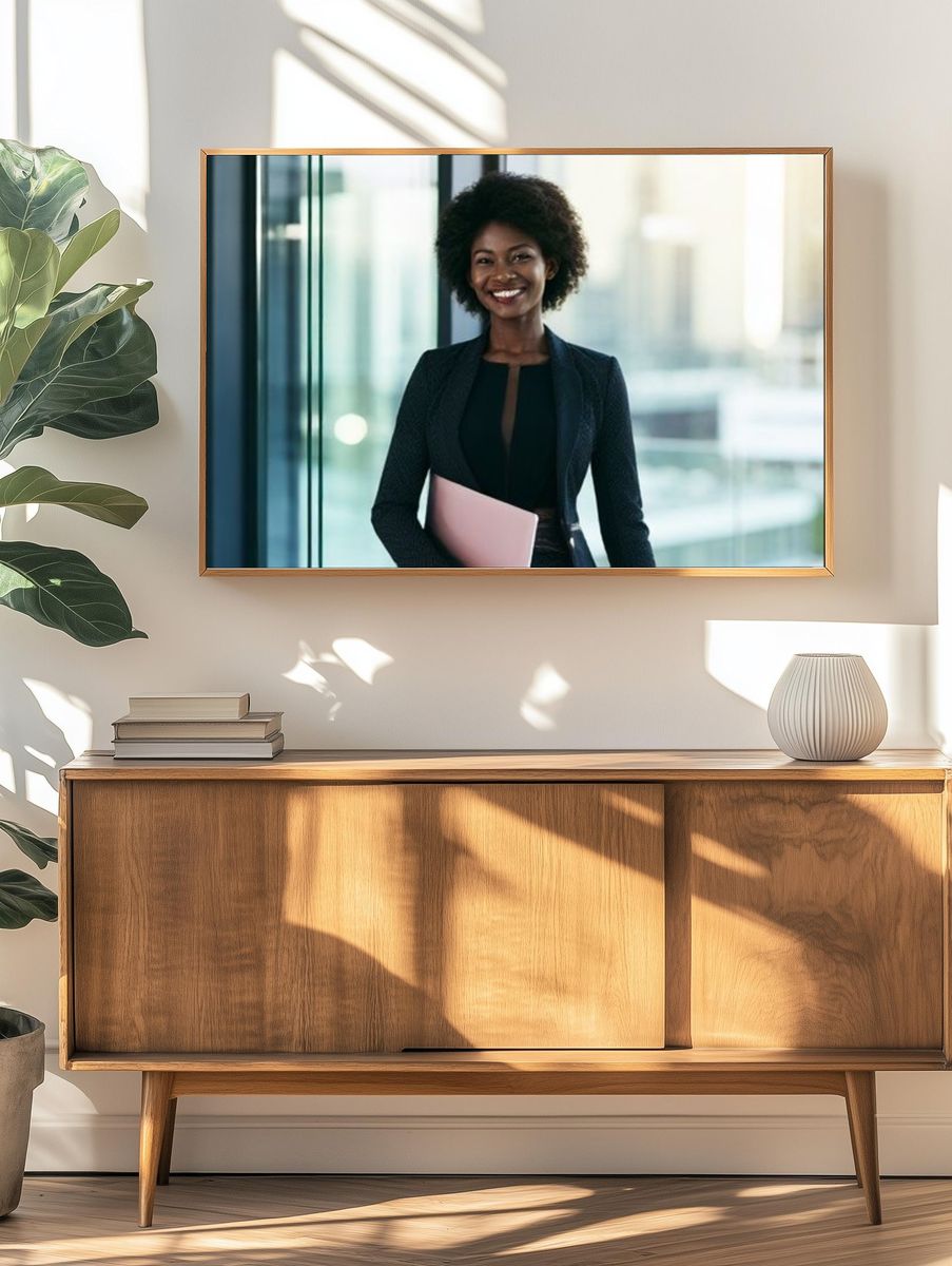 Confident Woman Portrait Print. — room view 3