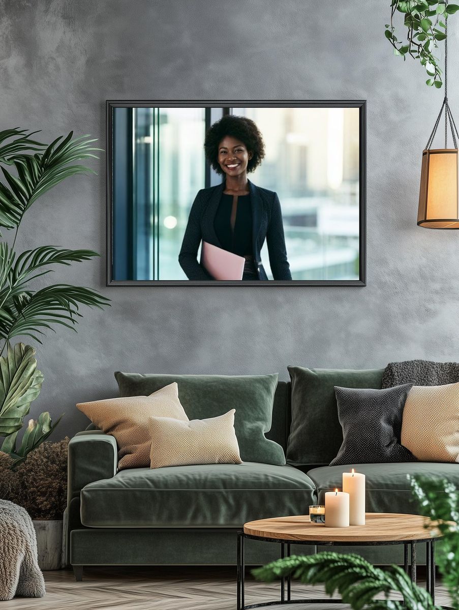 Confident Woman Portrait Print. — room view 4